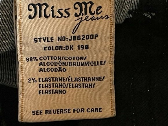 Miss Me Capri SZ 28 Embellished Bling Womens Cropped Blue Denim Jeans - Picture 11 of 12